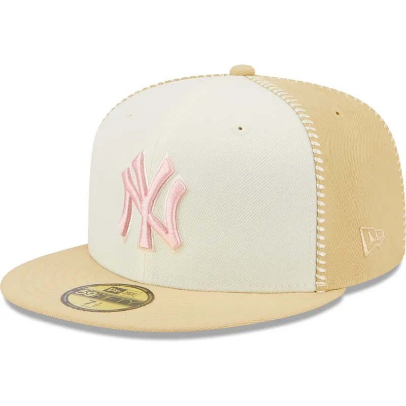 lippikset-littea-beige-istuva-rosa-59fifty-seam-stitch-new-york-yankees-mlb-new-era