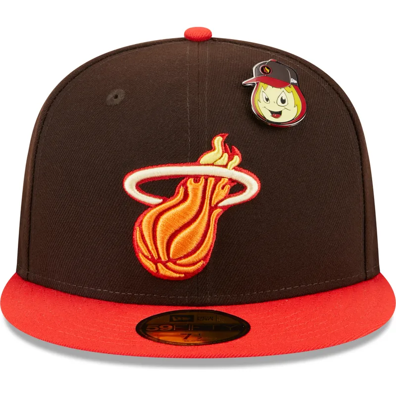 lippikset-littea-ruskea-istuva-59fifty-the-elements-fire-pin-miami-heat-nba-new-era