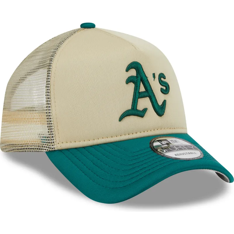 lippikset-kaareva-rekka-beige-snapback-9forty-a-frame-all-day-oakland-athletics-mlb-new-era