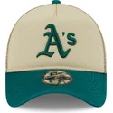 lippikset-kaareva-rekka-beige-snapback-9forty-a-frame-all-day-oakland-athletics-mlb-new-era