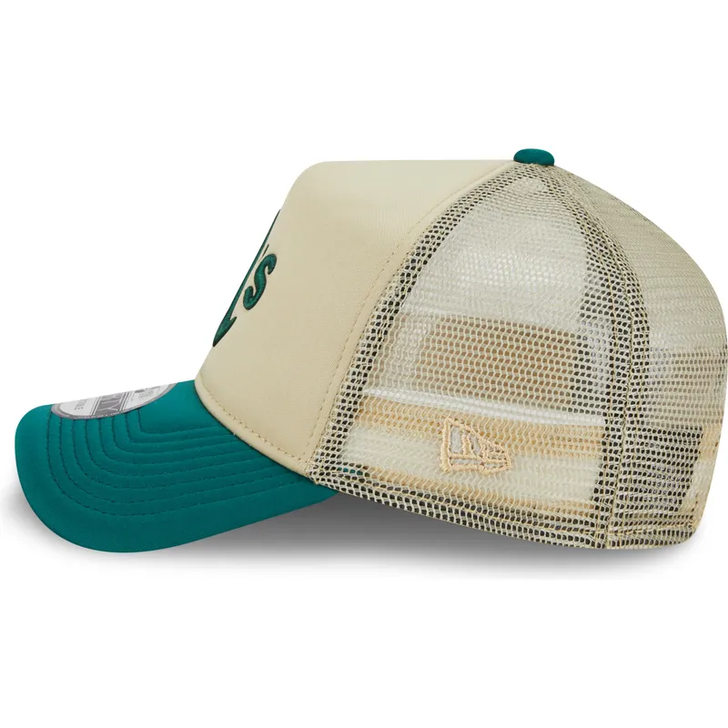 lippikset-kaareva-rekka-beige-snapback-9forty-a-frame-all-day-oakland-athletics-mlb-new-era