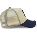 new-era-9forty-a-frame-all-day-trucker-new-york-yankees-mlb-beige-and-navy-blue-trucker-hat