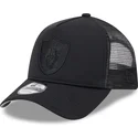 new-era-black-logo-9forty-a-frame-all-day-trucker-las-vegas-raiders-nfl-black-trucker-hat