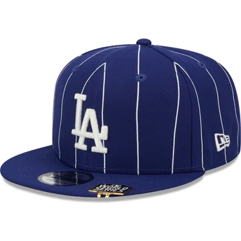 Lippikset litteä sininen snapback 9FIFTY Pinstripe Visor Clip Los Angeles Dodgers MLB New Era