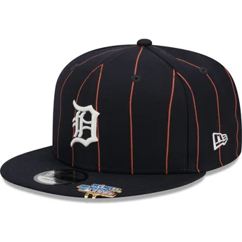 Cap litteä navy blue snapback 9FIFTY Pinstripe Visor Clip Detroit Tigers MLB New Era