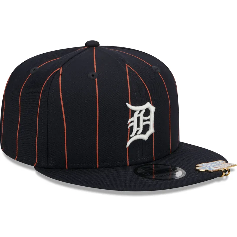 cap-littea-navy-blue-snapback-9fifty-pinstripe-visor-clip-detroit-tigers-mlb-new-era cap-littea-navy-blue-snapback-9fifty-pinstripe-visor-clip-detroit-tigers-mlb-new-era