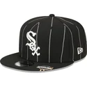 lippikset-littea-musta-snapback-9fifty-pinstripe-visor-clip-chicago-white-sox-mlb-new-era