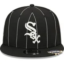 lippikset-littea-musta-snapback-9fifty-pinstripe-visor-clip-chicago-white-sox-mlb-new-era