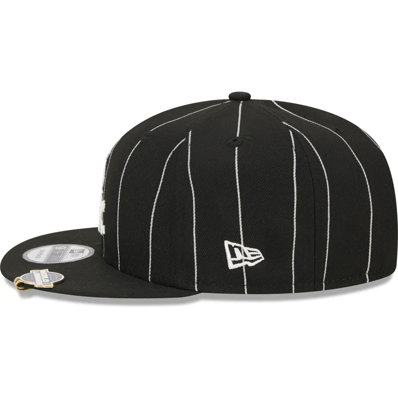 lippikset-littea-musta-snapback-9fifty-pinstripe-visor-clip-chicago-white-sox-mlb-new-era
