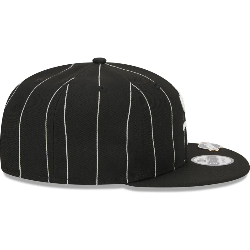 lippikset-littea-musta-snapback-9fifty-pinstripe-visor-clip-chicago-white-sox-mlb-new-era