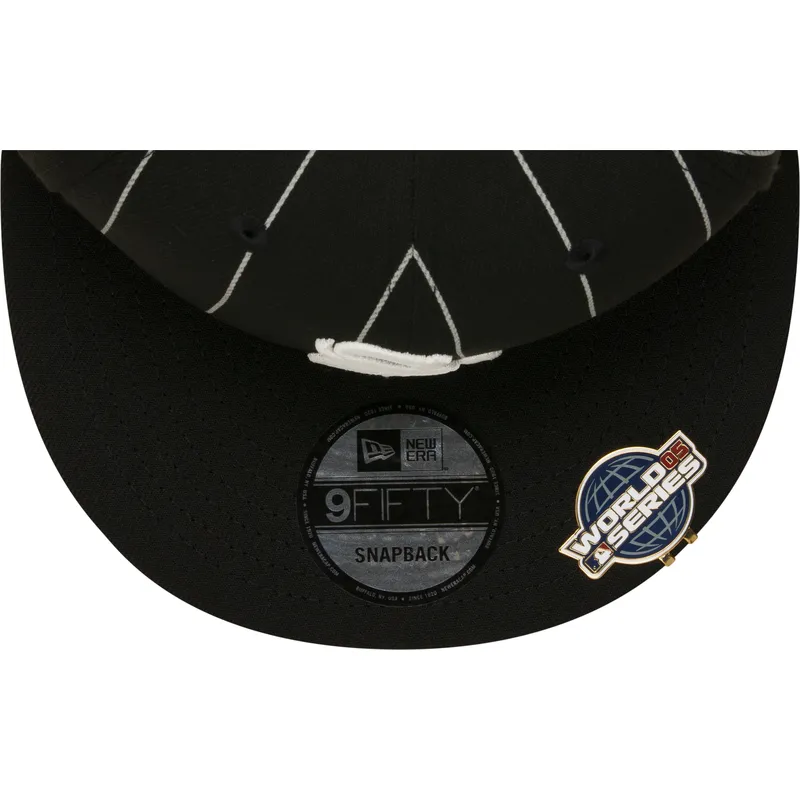 lippikset-littea-musta-snapback-9fifty-pinstripe-visor-clip-chicago-white-sox-mlb-new-era