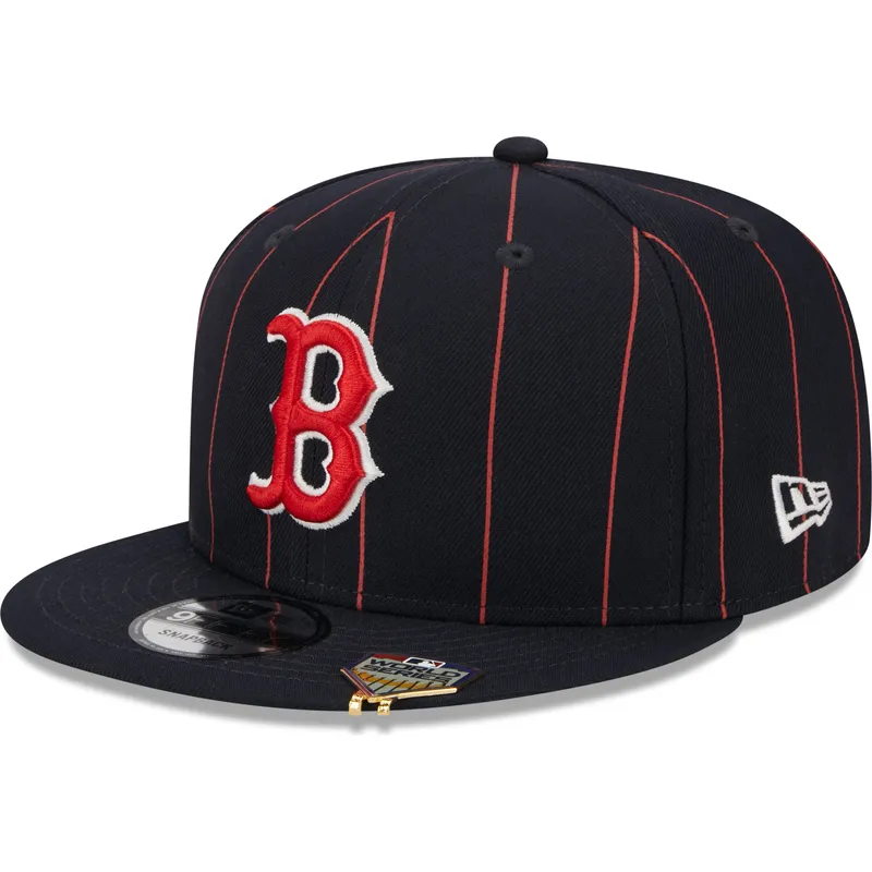 cap-littea-navy-blue-snapback-9fifty-pinstripe-visor-clip-boston-red-sox-mlb-new-era cap-littea-navy-blue-snapback-9fifty-pinstripe-visor-clip-boston-red-sox-mlb-new-era