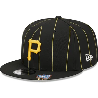 Cap litteä black snapback 9FIFTY Pinstripe Visor Clip Pittsburgh Pirates MLB New Era
