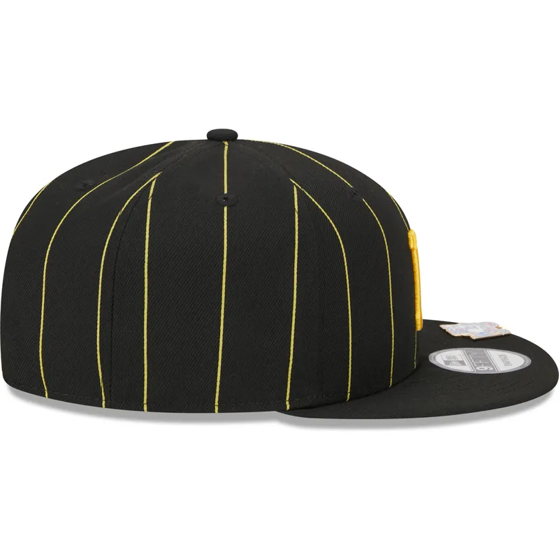 lippikset-littea-musta-snapback-9fifty-pinstripe-visor-clip-pittsburgh-pirates-mlb-new-era