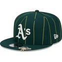 lippikset-littea-vihrea-snapback-9fifty-pinstripe-visor-clip-oakland-athletics-mlb-new-era