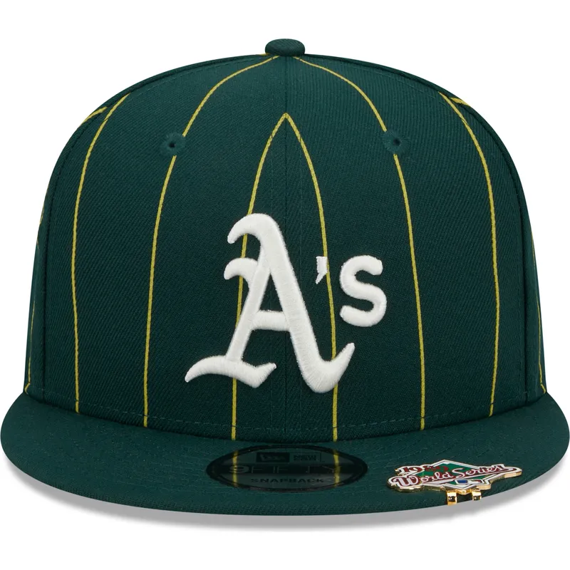 cap-littea-green-snapback-9fifty-pinstripe-visor-clip-oakland-athletics-mlb-new-era cap-littea-green-snapback-9fifty-pinstripe-visor-clip-oakland-athletics-mlb-new-era