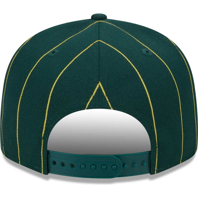 lippikset-littea-vihrea-snapback-9fifty-pinstripe-visor-clip-oakland-athletics-mlb-new-era