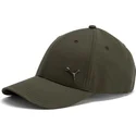 puma-curved-brim-metal-cat-dark-green-adjustable-cap