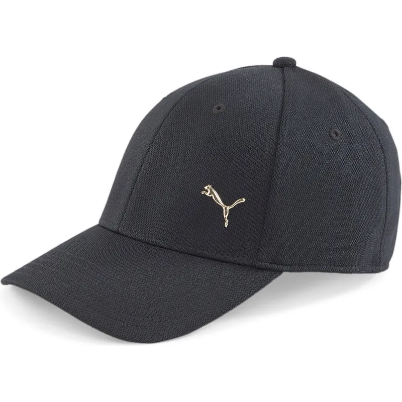 lippikset-kaareva-musta-saadettava-nauha-gold-metal-cat-puma
