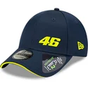 lippikset-kaareva-laivastonsininen-saadettava-nauha-9forty-repreve-flawless-valentino-rossi-vr46-motogp-new-era