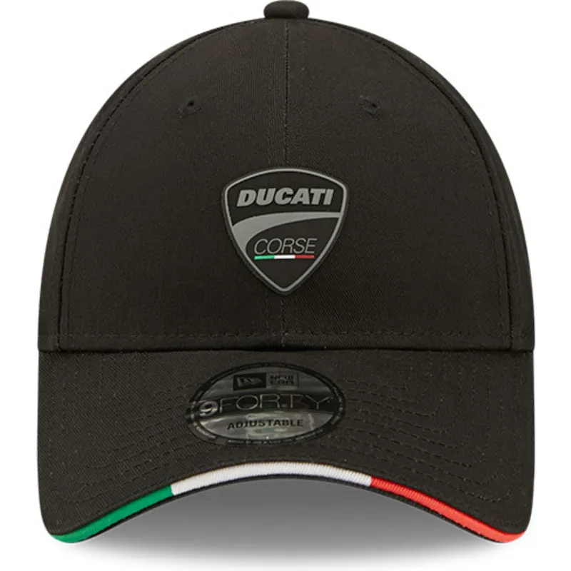 cap-kaareva-black-adjustable-strap-9forty-repreve-flag-sandwich-ducati-motor-motogp-new-era