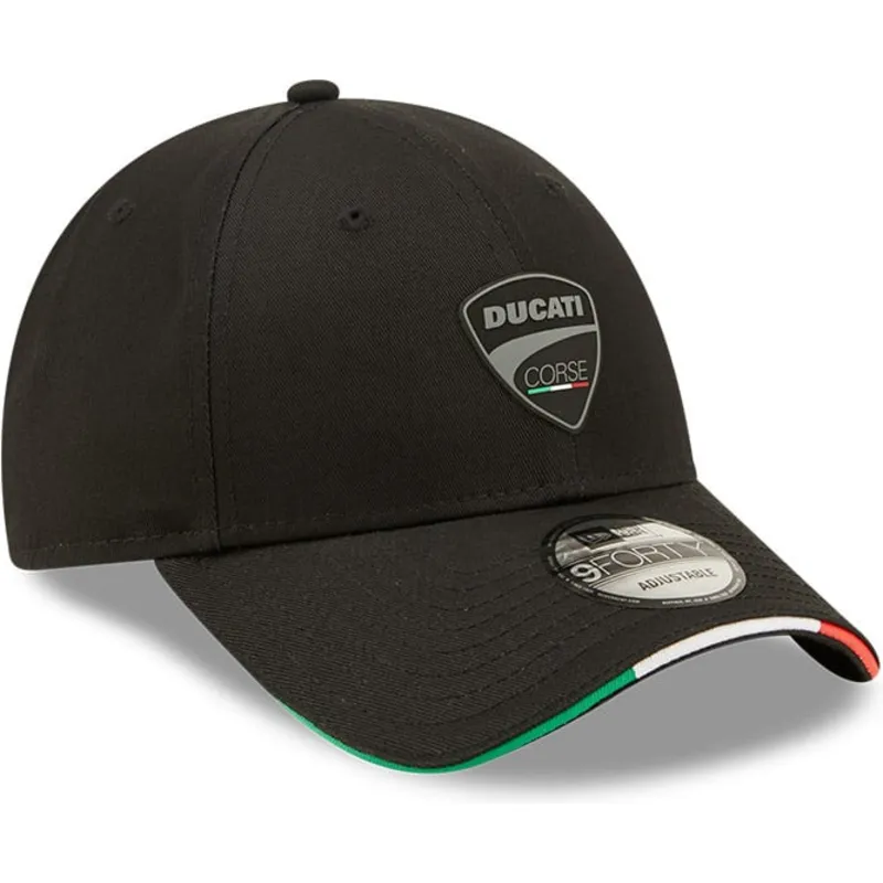 lippikset-kaareva-musta-saadettava-nauha-9forty-repreve-flag-sandwich-ducati-motor-motogp-new-era