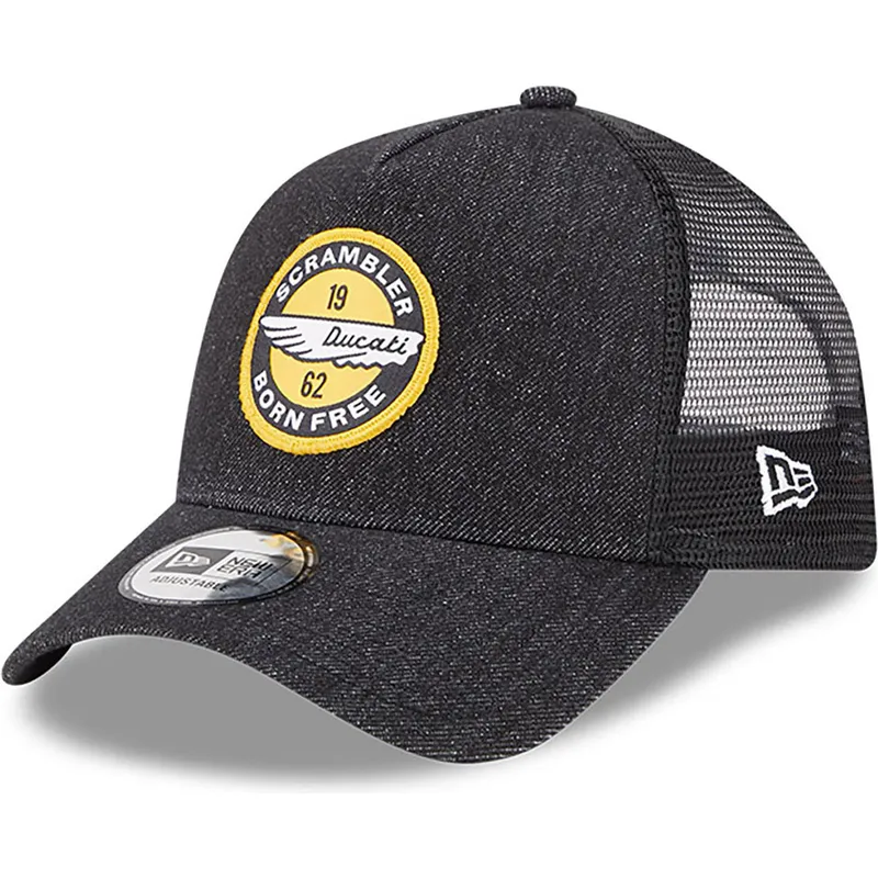 lippikset-kaareva-rekka-musta-snapback-denim-a-frame-ducati-motor-motogp-new-era