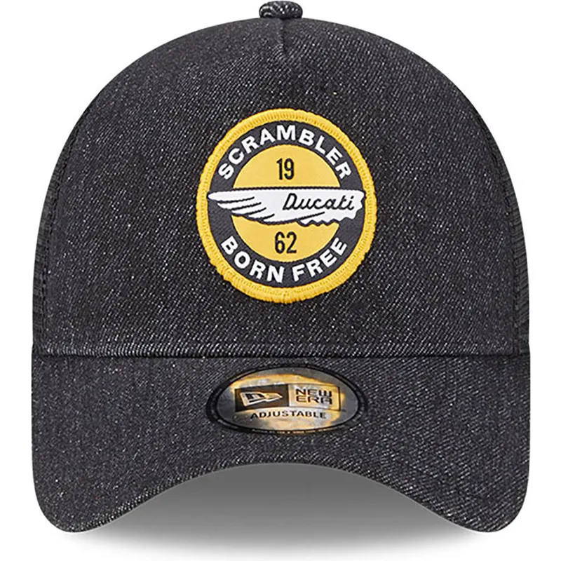 lippikset-kaareva-rekka-musta-snapback-denim-a-frame-ducati-motor-motogp-new-era