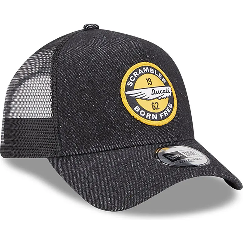 lippikset-kaareva-rekka-musta-snapback-denim-a-frame-ducati-motor-motogp-new-era
