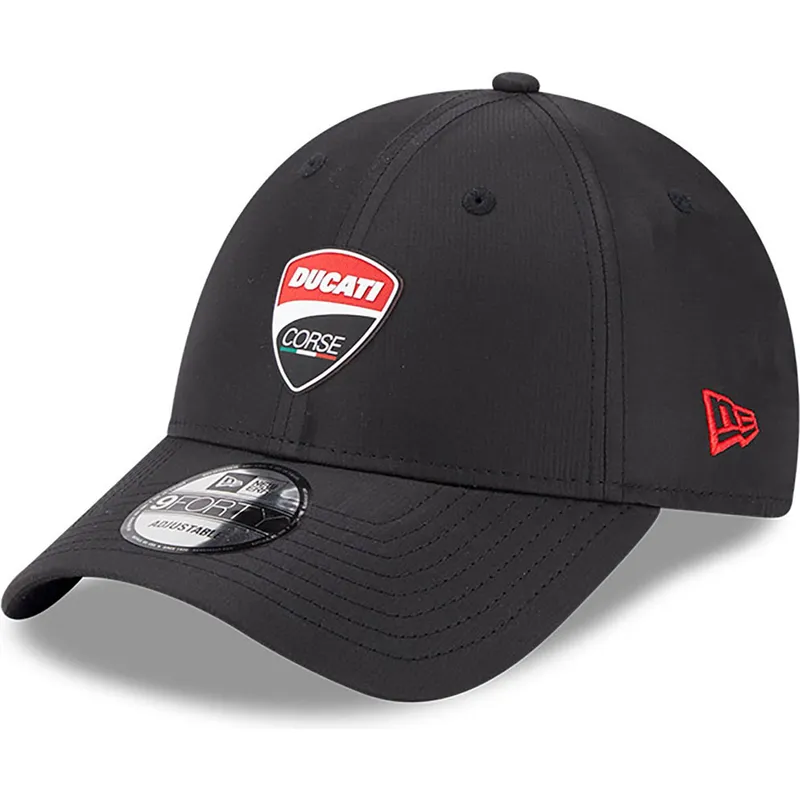 lippikset-kaareva-musta-saadettava-nauha-9forty-ripstop-ducati-motor-motogp-new-era
