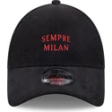 lippikset-kaareva-musta-saadettava-nauha-sempre-milan-9forty-needle-cord-ac-milan-serie-a-new-era