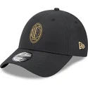 lippikset-kaareva-musta-saadettava-nauha-dorado-9forty-ac-milan-serie-a-new-era