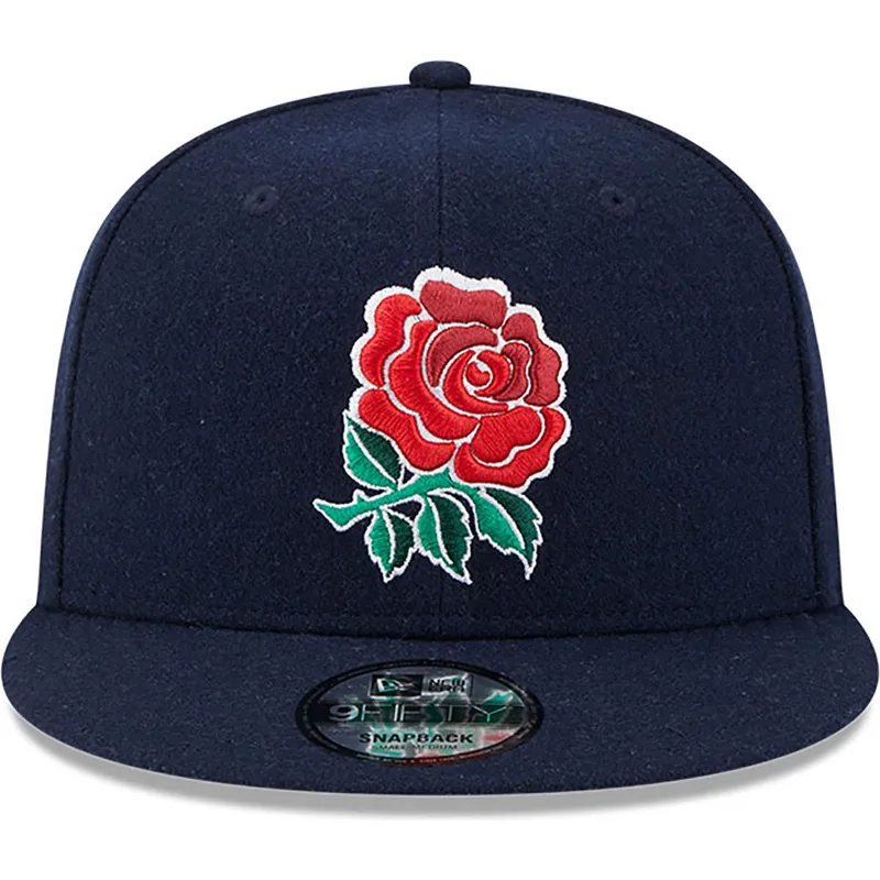 lippikset-littea-sininen-snapback-9fifty-wool-england-rugby-rfu-new-era