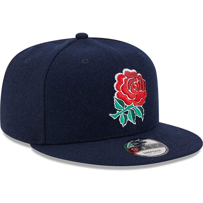 lippikset-littea-sininen-snapback-9fifty-wool-england-rugby-rfu-new-era