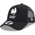 lippikset-kaareva-rekka-musta-snapback-a-frame-monochrome-french-rugby-federation-ffr-new-era