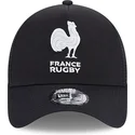 lippikset-kaareva-rekka-musta-snapback-a-frame-monochrome-french-rugby-federation-ffr-new-era