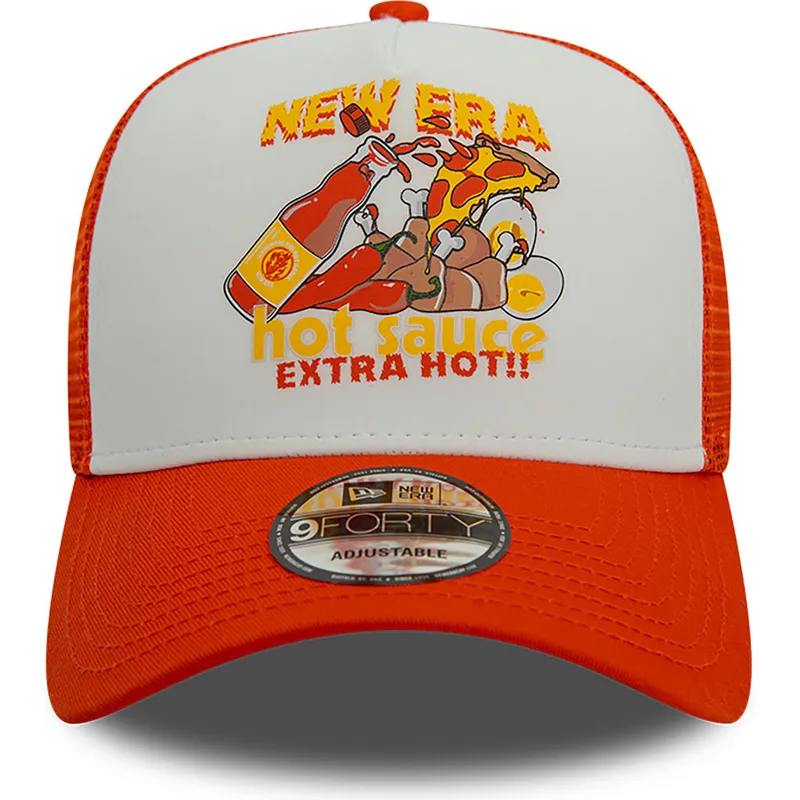 lippikset-kaareva-rekka-oranssi-snapback-sauce-a-frame-food-new-era