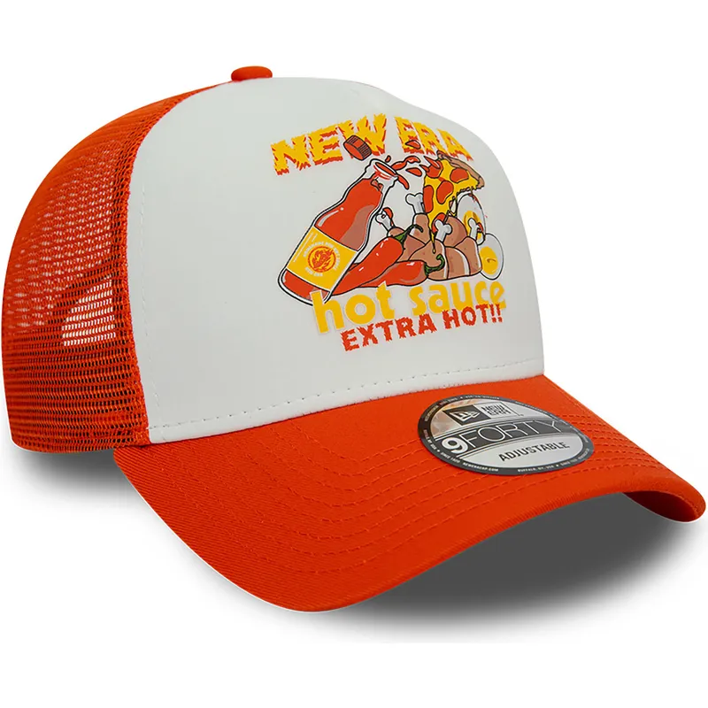 lippikset-kaareva-rekka-oranssi-snapback-sauce-a-frame-food-new-era