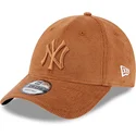 lippikset-kaareva-ruskea-saadettava-nauha-9forty-cord-new-york-yankees-mlb-new-era