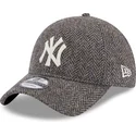 lippikset-kaareva-harmaa-saadettava-nauha-9twenty-tweed-pack-new-york-yankees-mlb-new-era