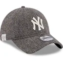 lippikset-kaareva-harmaa-saadettava-nauha-9twenty-tweed-pack-new-york-yankees-mlb-new-era