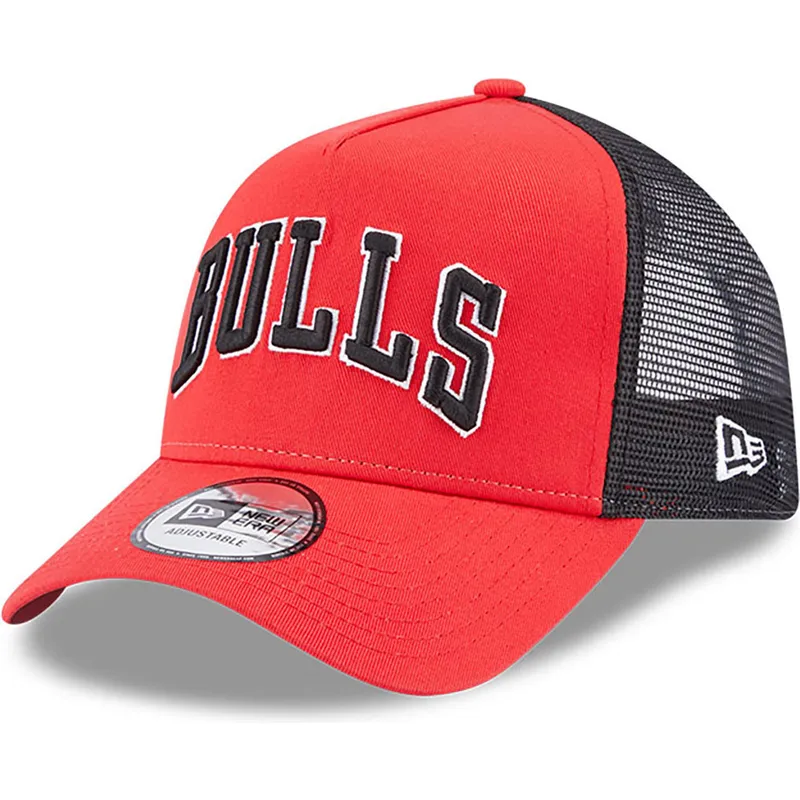 lippikset-kaareva-rekka-punainen-snapback-a-frame-team-script-chicago-bulls-nba-new-era