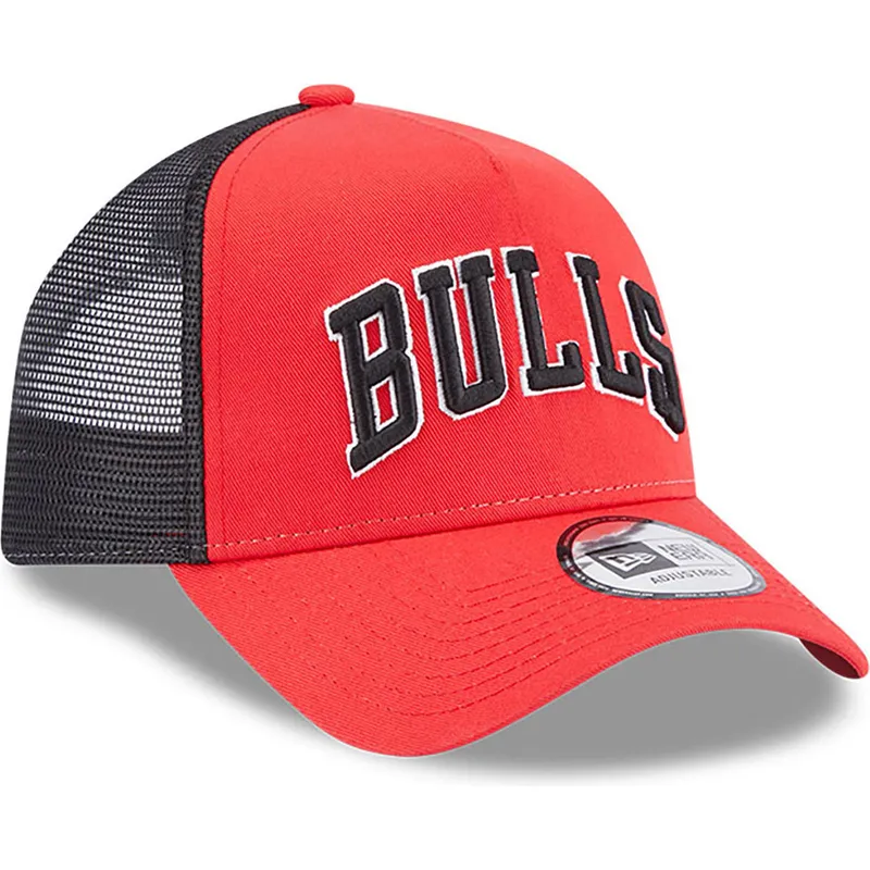 lippikset-kaareva-rekka-punainen-snapback-a-frame-team-script-chicago-bulls-nba-new-era
