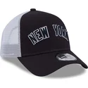 lippikset-kaareva-rekka-laivastonsininen-snapback-a-frame-team-script-new-york-yankees-mlb-new-era