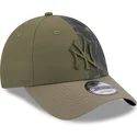 lippikset-kaareva-vihrea-saadettava-nauha-9forty-multi-texture-new-york-yankees-mlb-new-era
