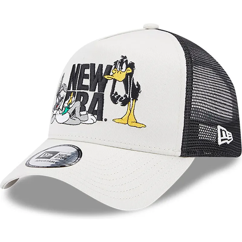 lippikset-kaareva-rekka-beige-snapback-a-frame-bugs-bunny-y-pato-lucas-looney-tunes-new-era