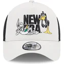 lippikset-kaareva-rekka-beige-snapback-a-frame-bugs-bunny-y-pato-lucas-looney-tunes-new-era