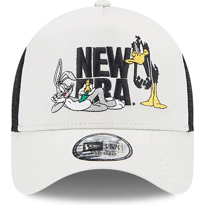 lippikset-kaareva-rekka-beige-snapback-a-frame-bugs-bunny-y-pato-lucas-looney-tunes-new-era