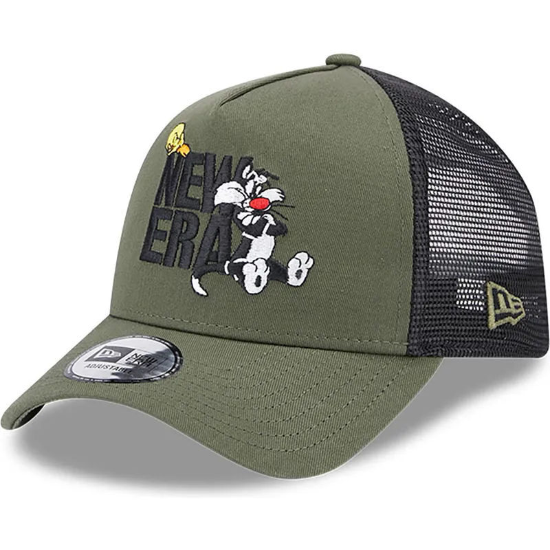 lippikset-kaareva-rekka-vihrea-snapback-a-frame-piolin-y-silvestre-looney-tunes-new-era