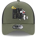 lippikset-kaareva-rekka-vihrea-snapback-a-frame-piolin-y-silvestre-looney-tunes-new-era